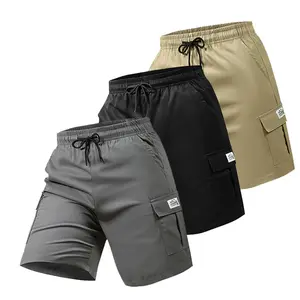Men’s 3-Pack Lightweight Breathable Athletic Shorts, Versatile Plus Size Straight-Leg Mid-Length