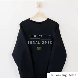 Perfectly Misaligned Sleep Token T-Shirt Sweatshirt, Sweatshirt- Black Graphic Crewneck, Fan Gift, Streetwears.8.R