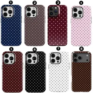 Polka Dot Phone Case, Soft Girl Cute Design, Y2K Style Cute Trendy Aesthetic, Gift For Her for iPhone X, 11, 12, 13, 14, 15 16 17 & more