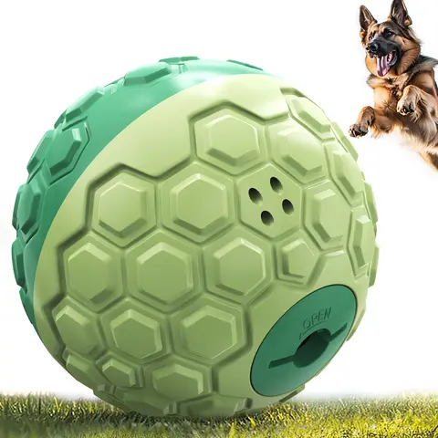 KADTC Dog Treat Dispenser, XL-Size, Wobble Giggle Ball, Roll Herding Egg, Tough Chew Toy for Large Aggressive Chewers, Interactive Indoor & Outdoor Play