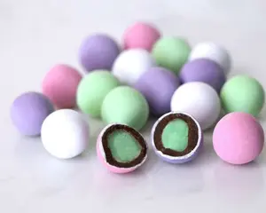 Andy Anand Gluten Free Vegan Holland Mints – 2 lb Dark Belgian Chocolate 60% Cocoa Butter, Peppermint Oil, Dutch Gourmet Holiday Gift Box