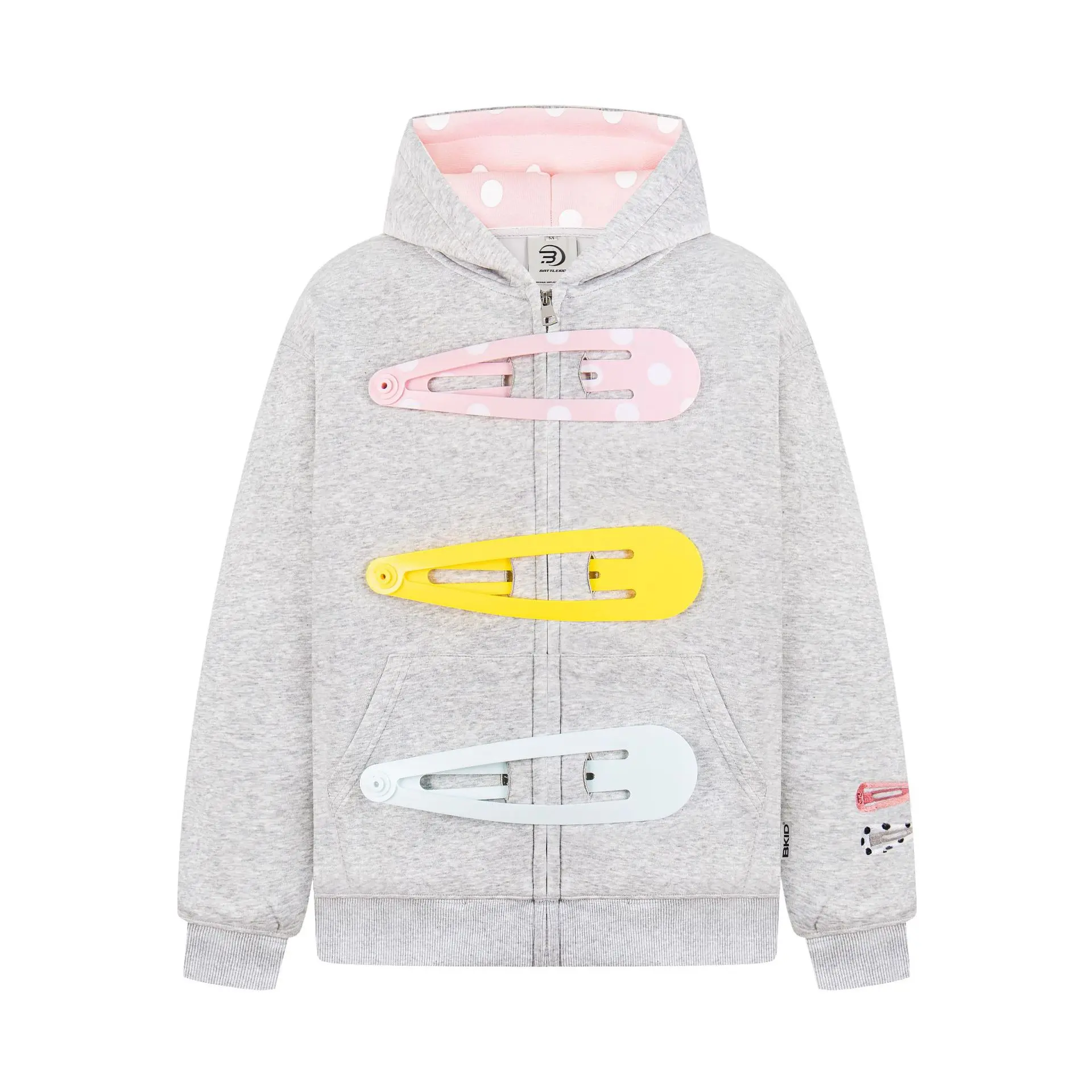 2024 New Unisex Oversized Hoodie - Retro Detachable Big Hair Clip, Funny Zipper, Loose Casual Sweatshirt, Menswear & Womenswear Tops, Long Sleeve, Trendy Graphic Hoodies for Women, Trendy Hoodies