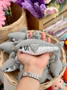Shark Crochet Keychain