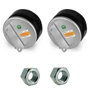 2 pack of TORQUE Air Spring Bag w/Hardware Kit for Kenworth Trucks (Replaces Firestone 9617, W01-358-9617, Kenworth K-303-18, Goodyear 1R11-219) (2 x TR9617)