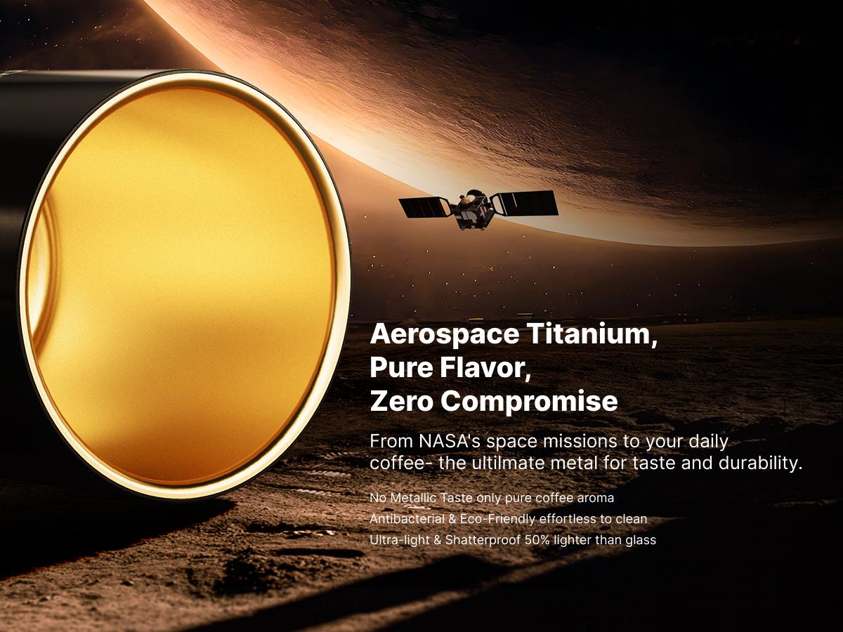 FEPPO Self-Heating Coffee Mug Warmer, 17oz Smart Temperature-Controlled Coffee Mug with Titanium Coating, Real-Time Digital Display, Built-in 2600mAh Battery with Charging Base, Great Gift for Women / Men