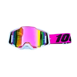 Quick Release Off-Road Motorcycle Helmet Goggles Outdoor Racing Tactical Windproof Visor Extension C1-blue Lenses