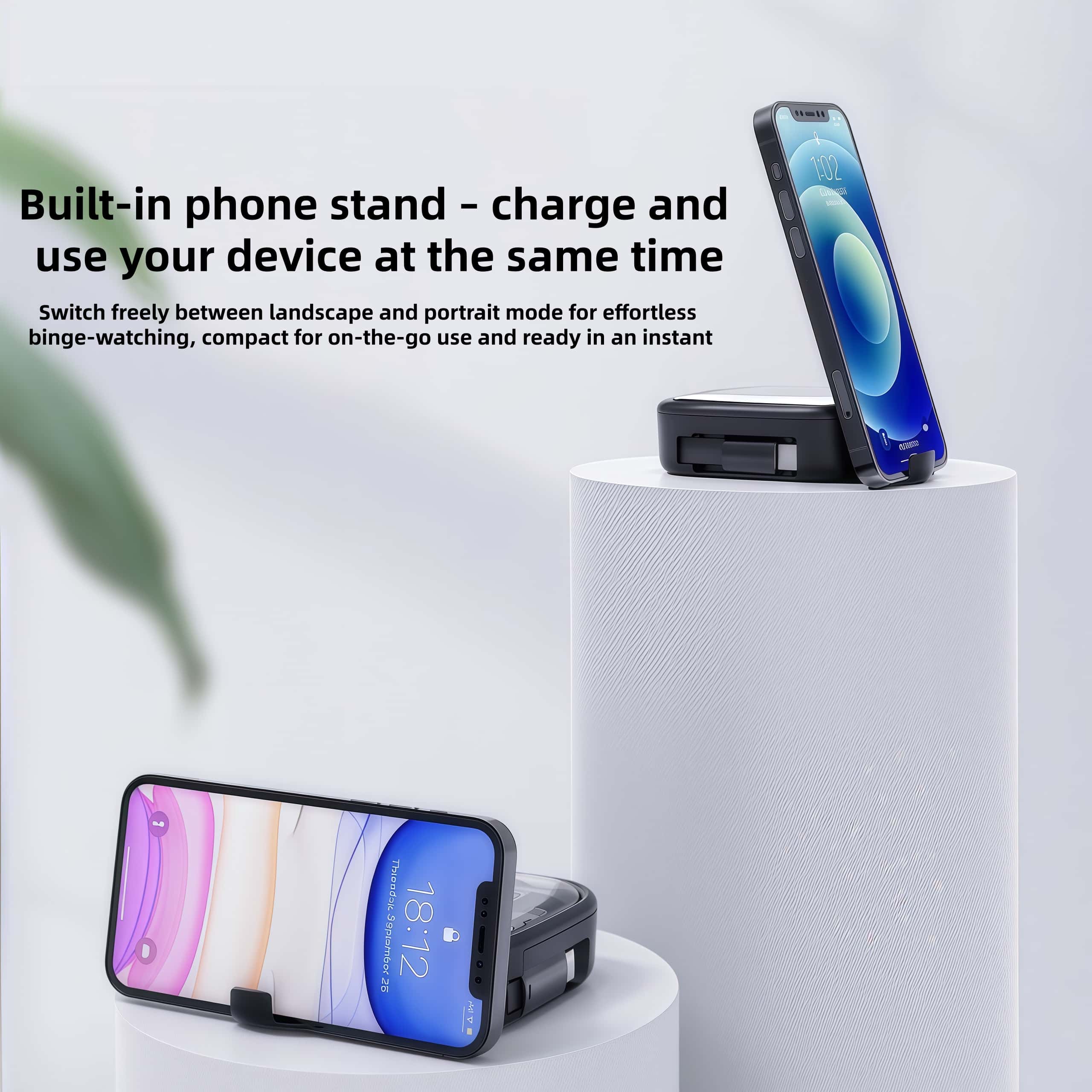 Multifunctional Fast Charging Data Cable Retractable Cable Storage Box | Travel Data Cable Set with Multiple Adapters and Universal Charging Port Compatibility, Retractable Travel Charging Cable
