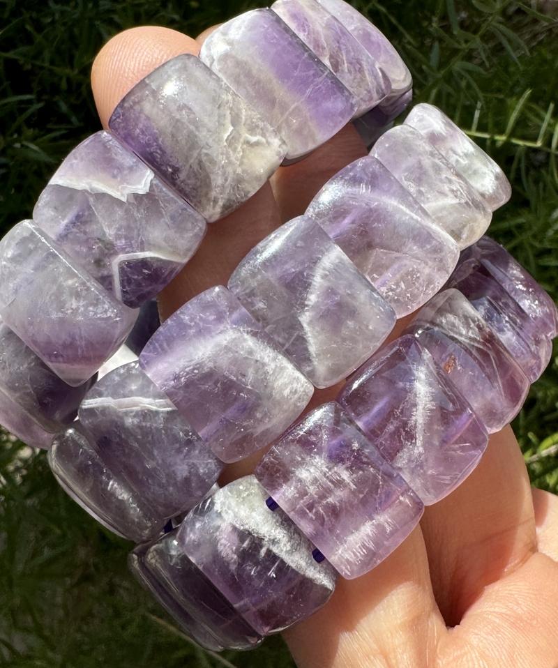 Amethyst Bangle Bracelets by Urban Rutile