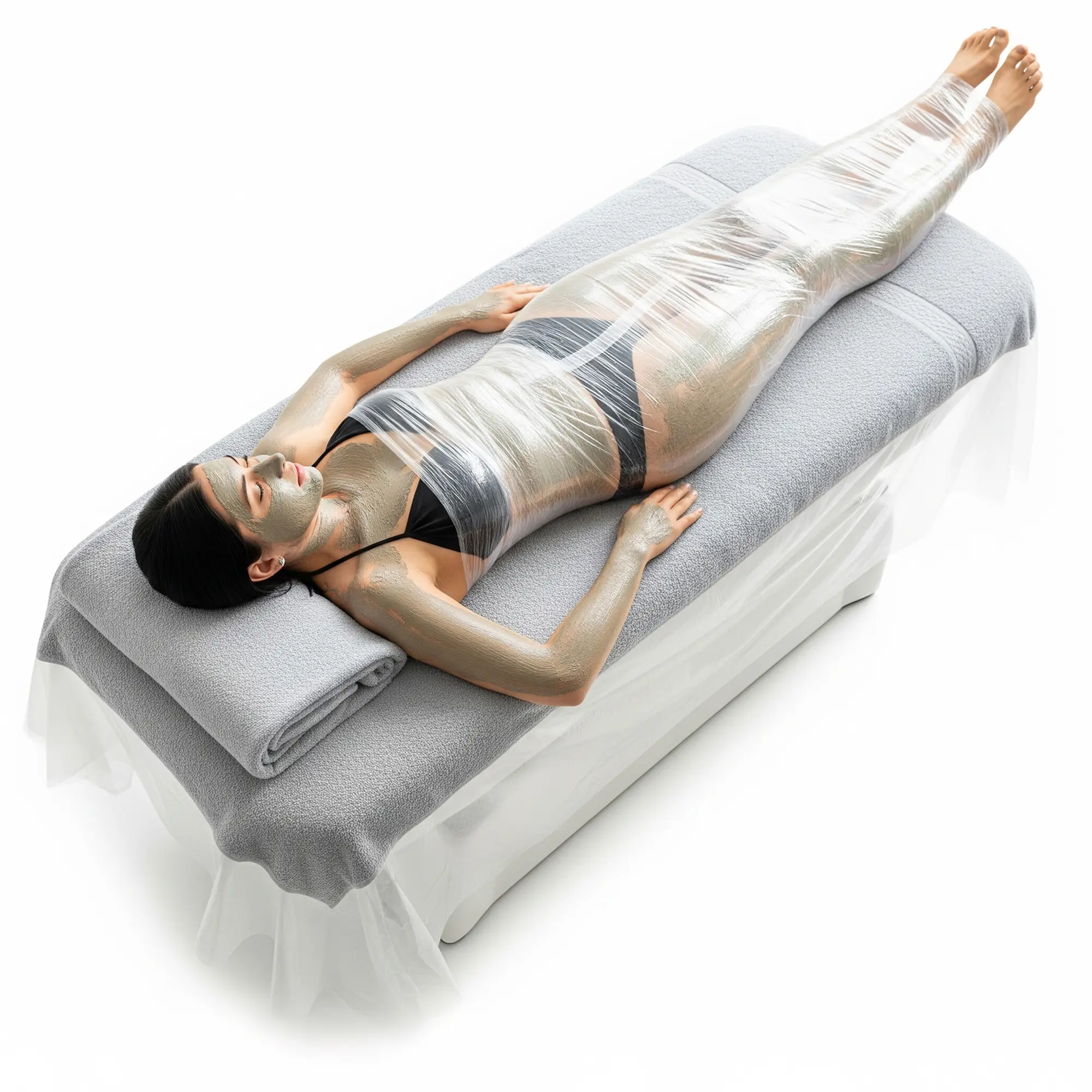 APPEARUS Clear Polyethylene Body Wrap Spa Treatment Sheets 70x108 Inches 24 Count Lightweight HDPE for Infrared Saunas Spas Beauty Salons