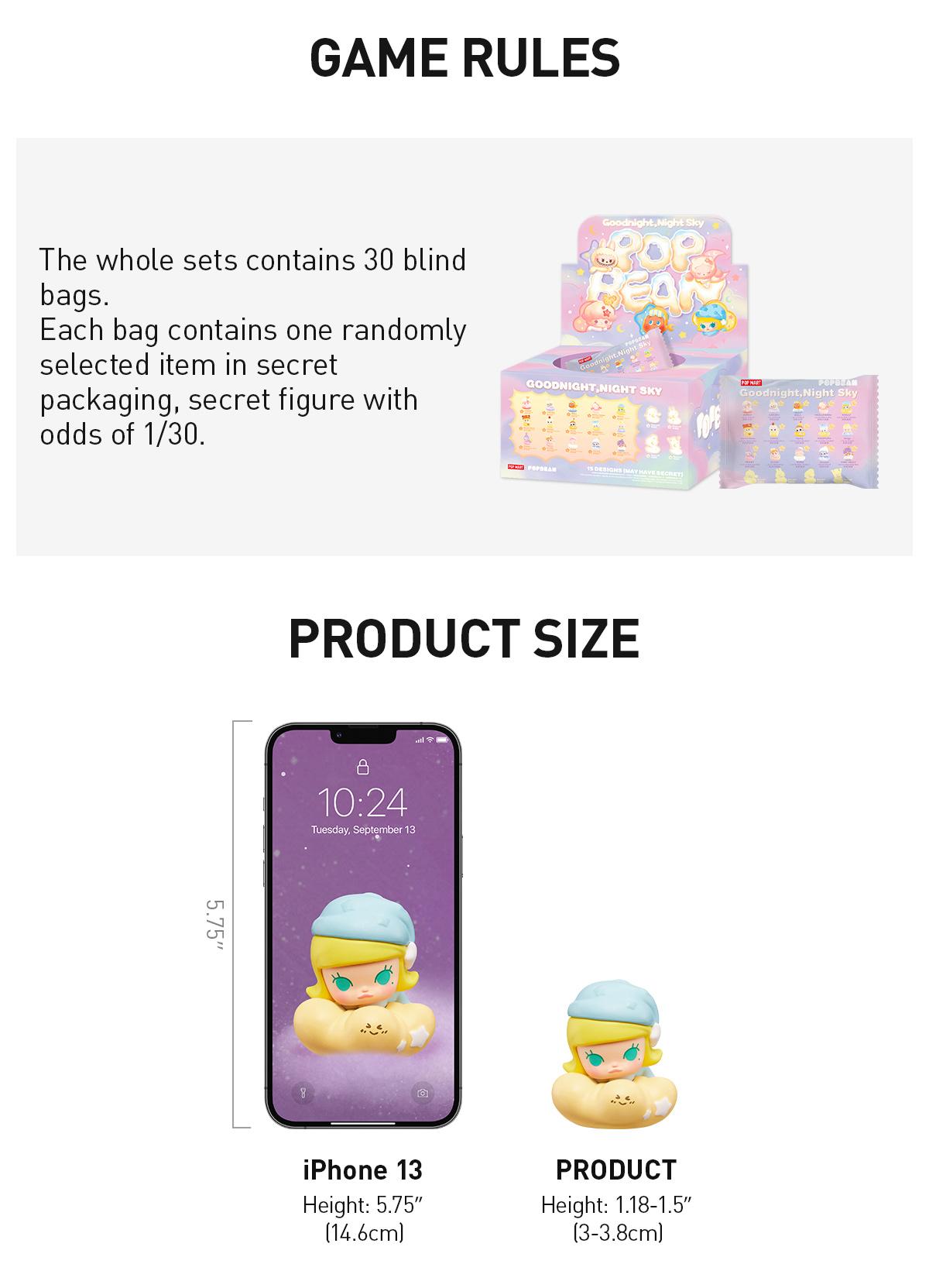 POP BEAN Goodnight,Night Sky Series(1 PC Per Pack)