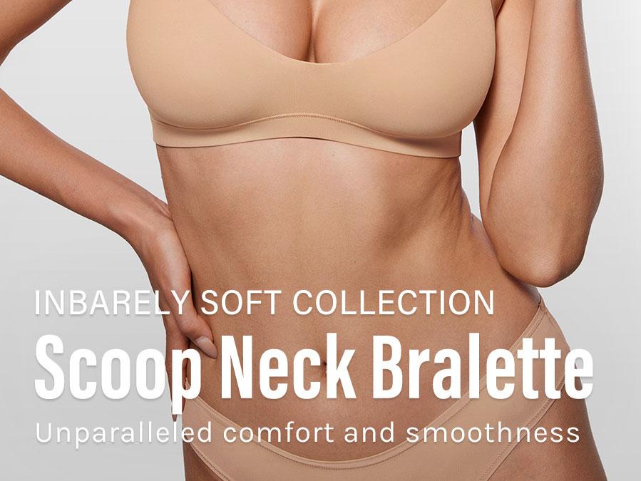 INLYRIC Women's Inbarely Soft Scoop Bralettes No Padding Cami Bras Unlined No Underwire Comfort Sleep Bralette Pullover SpringStatements