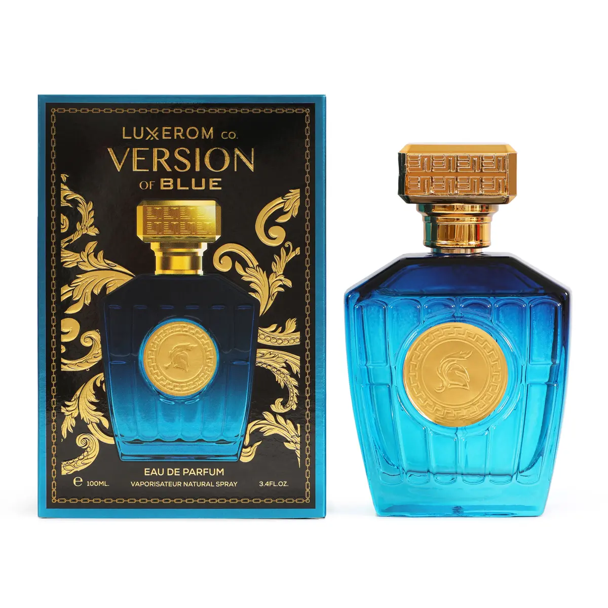 Version of Blue Eau de Parfum for Men 100ml - Regular Edition with Mint Oil & Lemon Italy Orpur