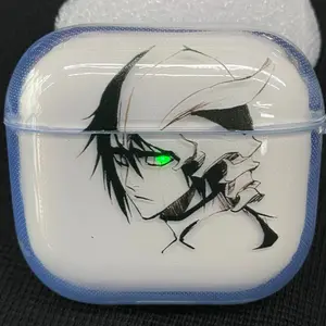 Ulquiorra Cifer Earphone Case Bleach -Death Note Cool Anime Character AirPods Case stylish Cover for AirPods 34Pro2,Otaku Accessory, Trending Gift ldea for Anime Fans Cool anime character design -perfect for fans & collectors