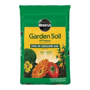 Miracle-Gro Garden Soil All Purpose 1.5 cu. ft. for In-Ground Use, Gardens and Raised Beds, Flowers, Vegetables, Trees, Shrubs