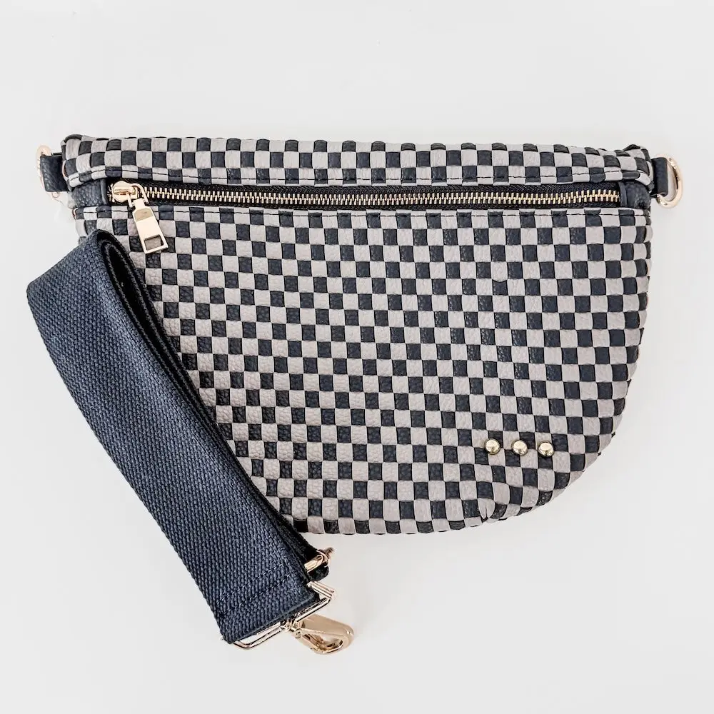 Checkered Light Gray/Navy