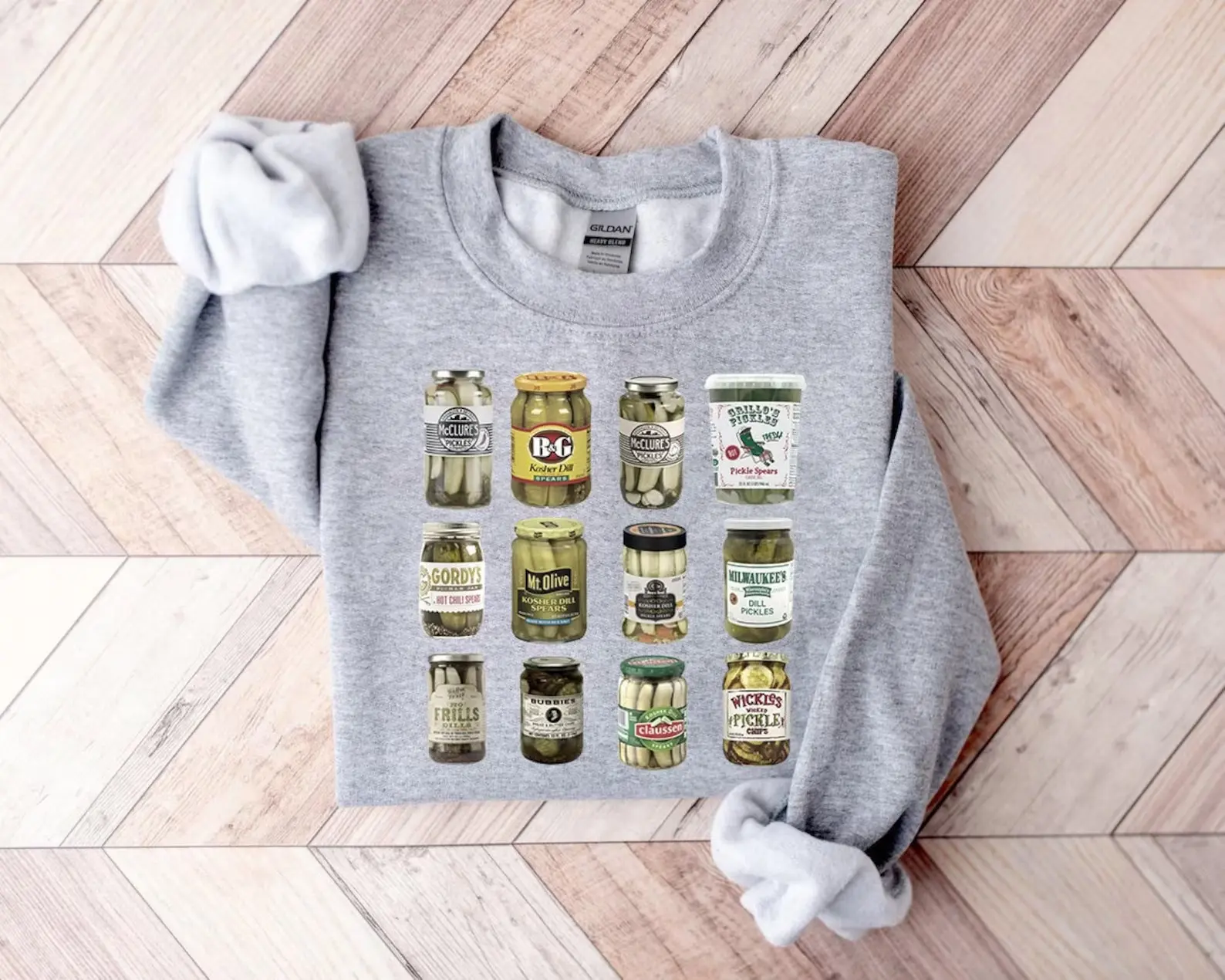 Pickle Sweatshirt Adult and Youth, Vintage Canned Pickles Shirt, Funny Pickle Jar Shirt, Cute Retro Pickle Shirt for Adult and Youth, Adult and Youth Holiday Gift Tee, Shirt for Adult and Youth