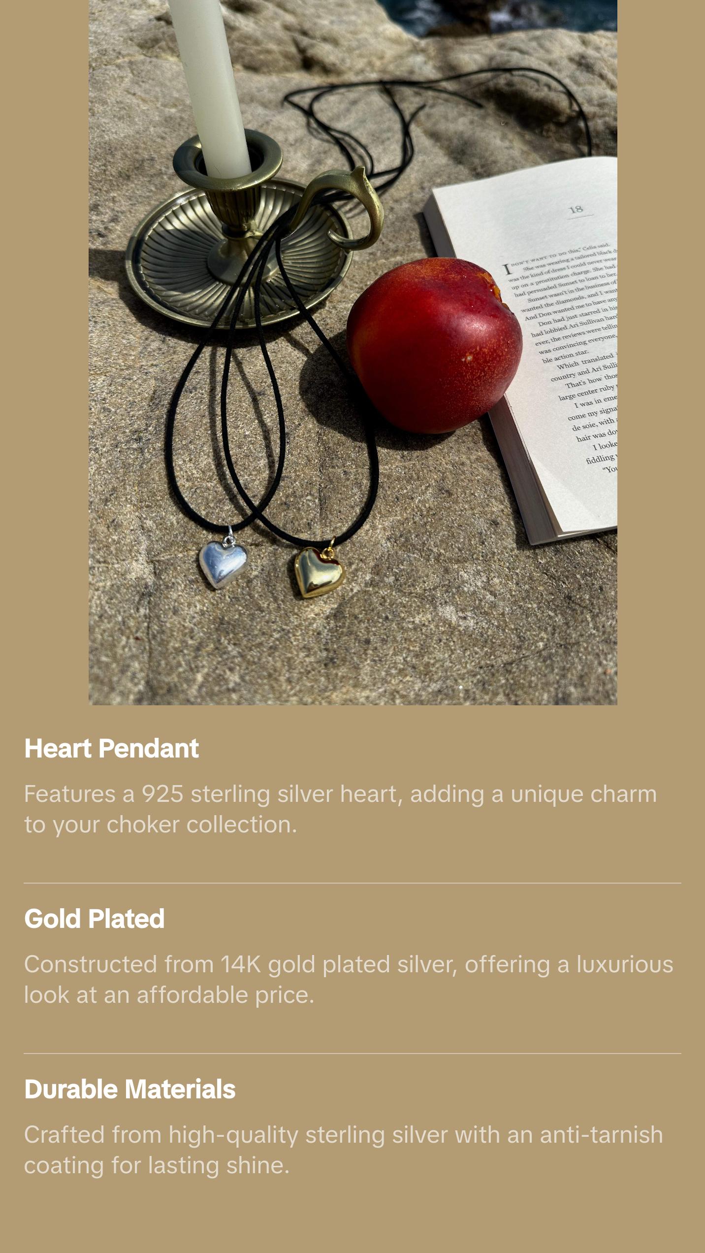 “Small heart” choker