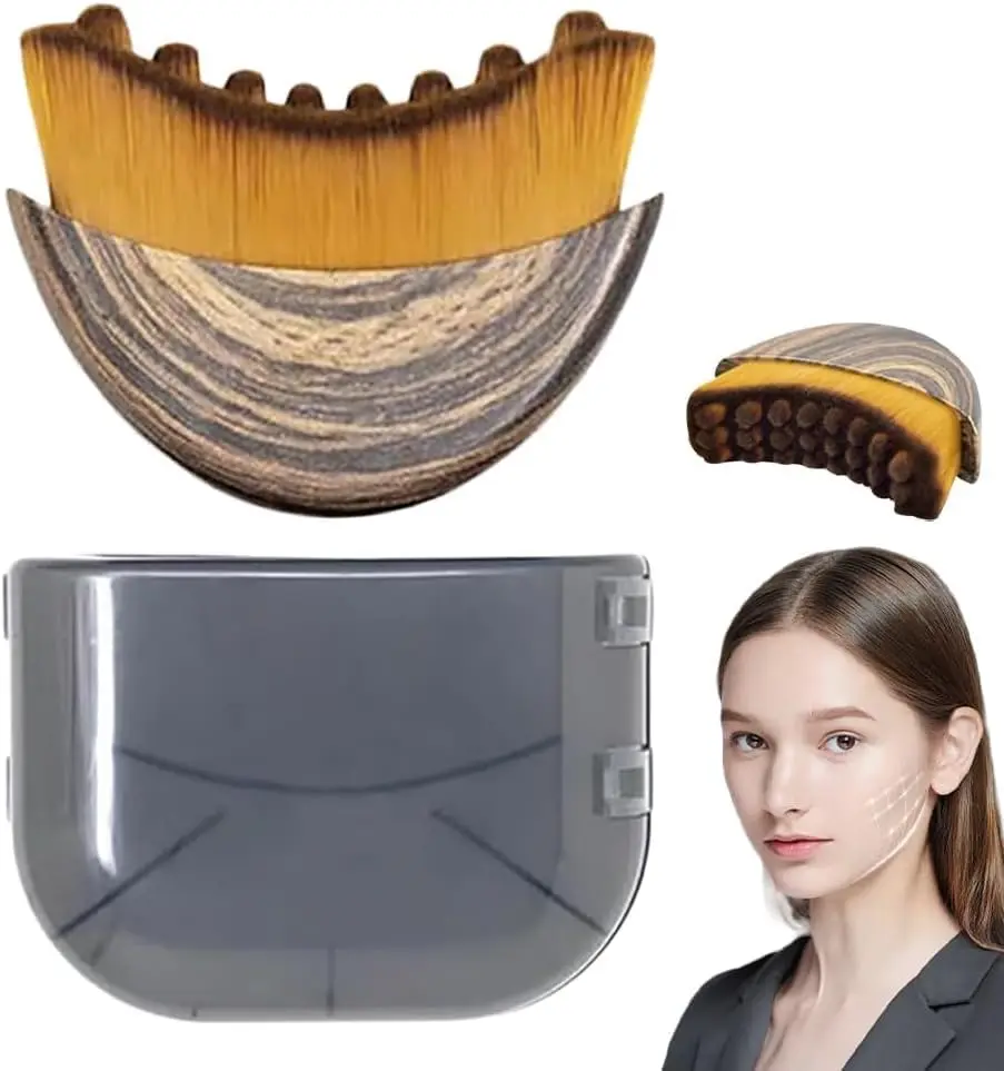 Lymphatic Drainage Massager Lymphatic Contour Face Brush Double Chin Reducer Lymphatic Drainage Brush for Face,Ergonomically Designed to Fit The Skin Precisely and Relieve Fatigue Body Care Lightweight Daily Facial