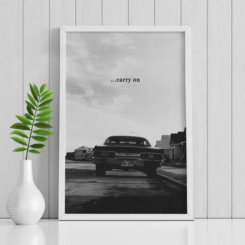 Supernatural Movie Poster Print - Unframed Digital Print Home Supplies, Durable Fade Resistant Photo Paper Movie Art, Kid Room Home Decor Collectible, Unique Birthday Gift