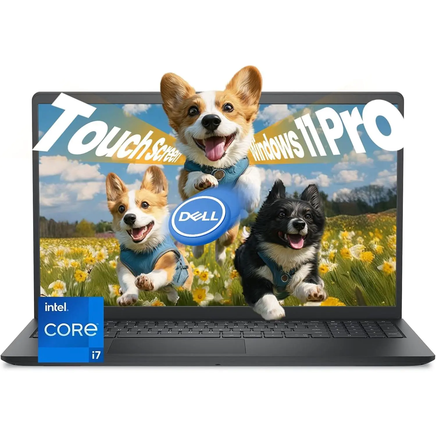 Dell 15 DC15250 Touchscreen Laptop - Intel Core i7-1355U, 16GB DDR5, 512GB SSD, 15.6" FHD Screen (220 Nits Anti-Glare), Windows 11 Pro, Copilot AI, WiFi 6, Webcam, SD Card Reader, Fast Charge for Business