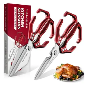 Dream Reach Kitchen Shears Set - with Ergonomic Handle, Suitable for Chicken, Meat, Seafood and Kitchen Preparation, Ideal Christmas Gift for Men and Women