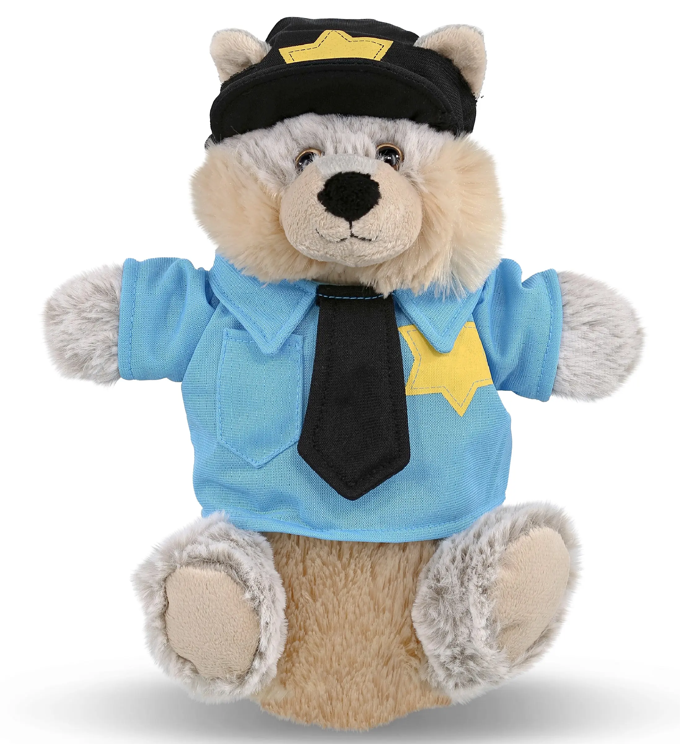 PLUSH POLICE - SUPER SOFT PLUSH HAND PUPPET - WOLF