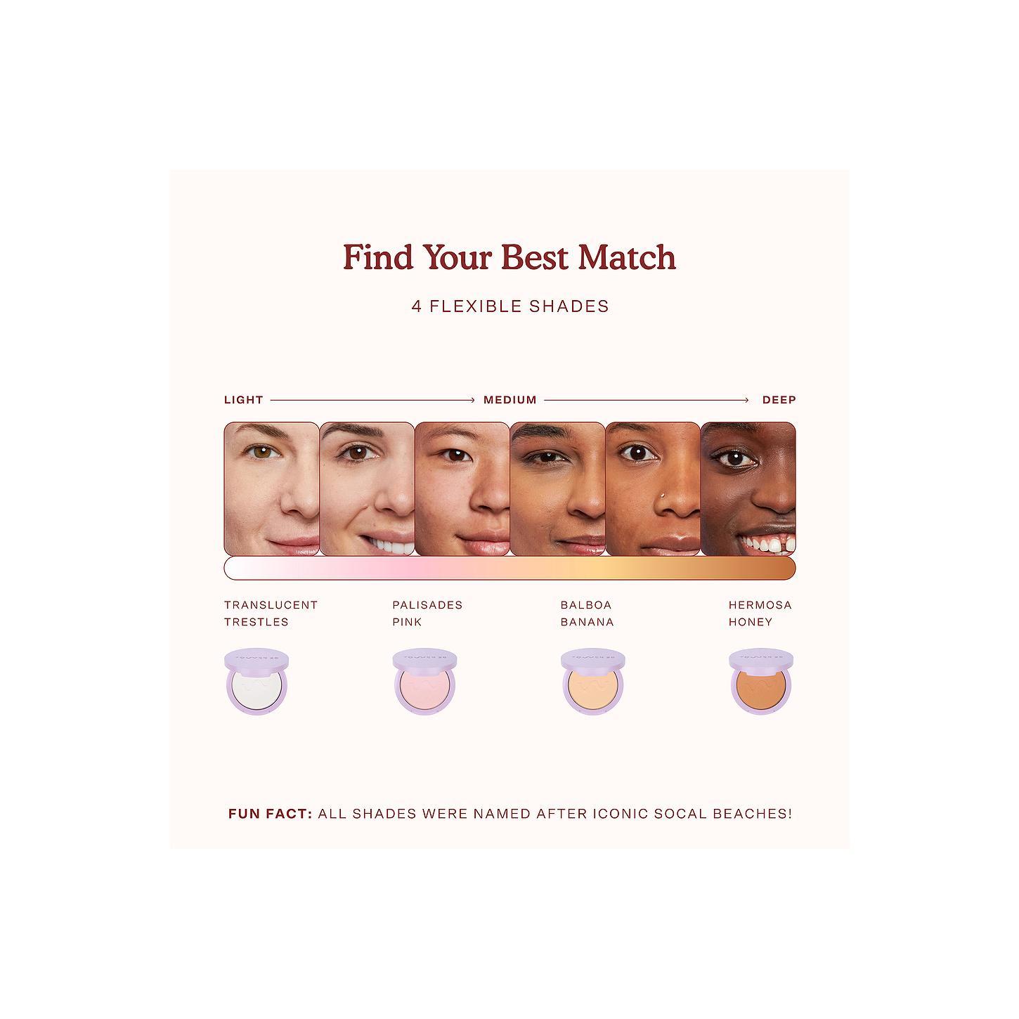 Tower 28 Getset Blur + Set Pressed Powder in Translucent Trestles