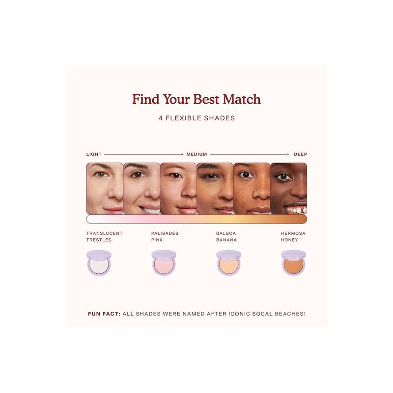 Tower 28 Getset Blur + Set Pressed Powder in Translucent Trestles