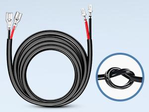 Nilight 2PCS 16 AWG 10 Feet Wiring Harness Extension Kit for LED Work Light Bar Led Pods Off Road Lights Driving Fog Light Boat Lighting