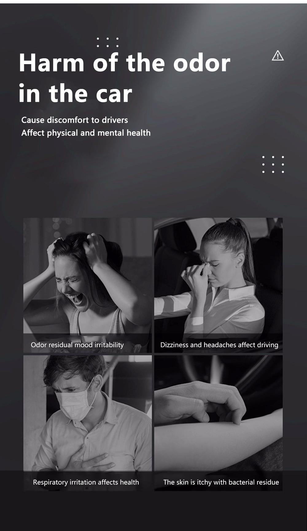 Gofushion Car Air Fresheners M82 Diffuser 3/6/8 Pack 10ml Natural French Perfume Long Lasting 60 Days Portable Waterless Aromatherapy Diffuser with Three Adjustable Modes