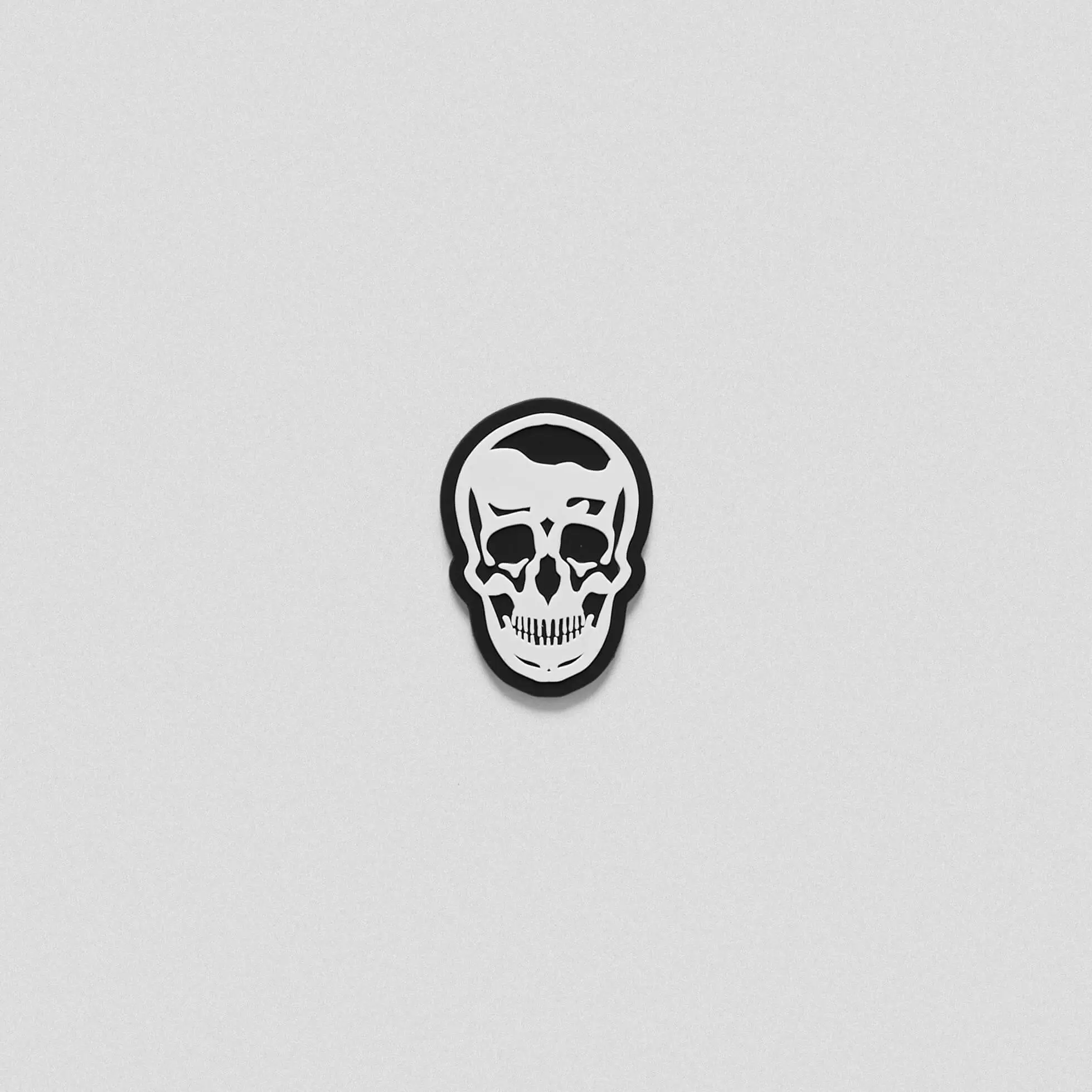 Gymreapers Skull Patch - Durable Rubber Hook Backing for Gym Bag, Lifting Belt, or Hat