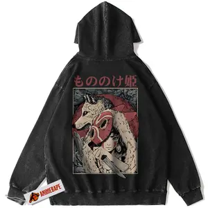 Princess Mononoke Anime Hoodie, Vintage Studio Hoodie, Graphic Tee