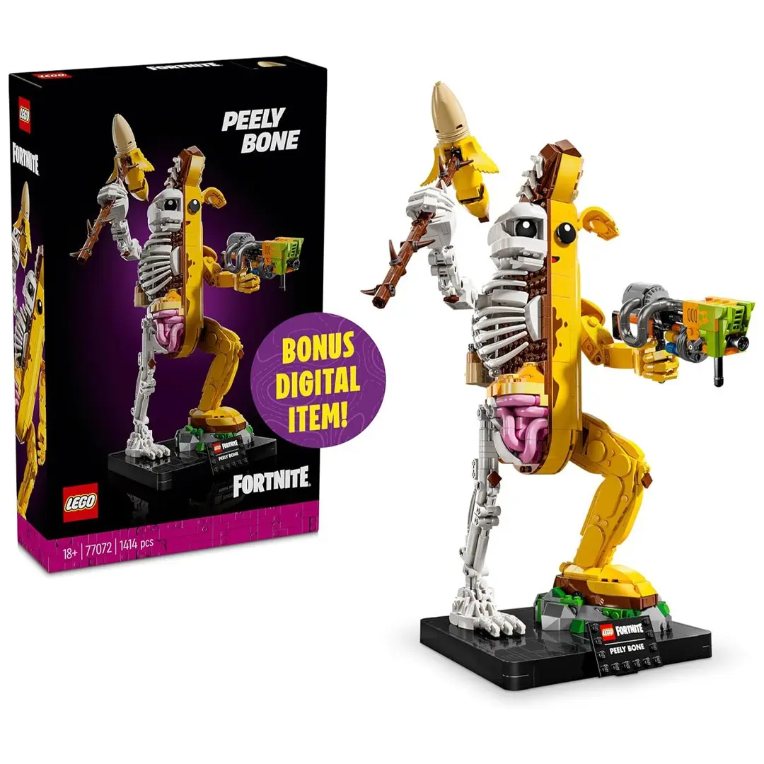 LEGO Fortnite Peely Bone Collectible Brick Building Set (77072), Building Toys for Kids, Brick Building Sets