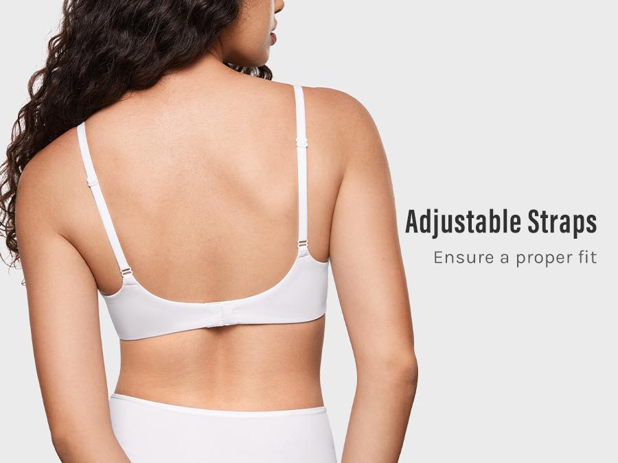 INLYRIC Women's Inbarely Plus Balconette Bra - Lightly Padded Underwire Sexy Tshirt Demi Bras Supportive Soft Fabric Adjustable Straps SpringStatements