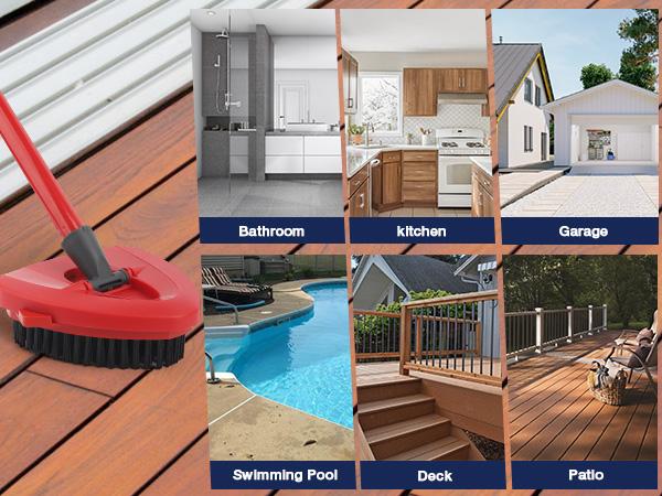 Spin Mop Scrub Brush Head for O-Cedar EasyWring Spin Mop 1 Tank System. Hard Bristle Brush Head.Mop Replacement Heads Microfiber