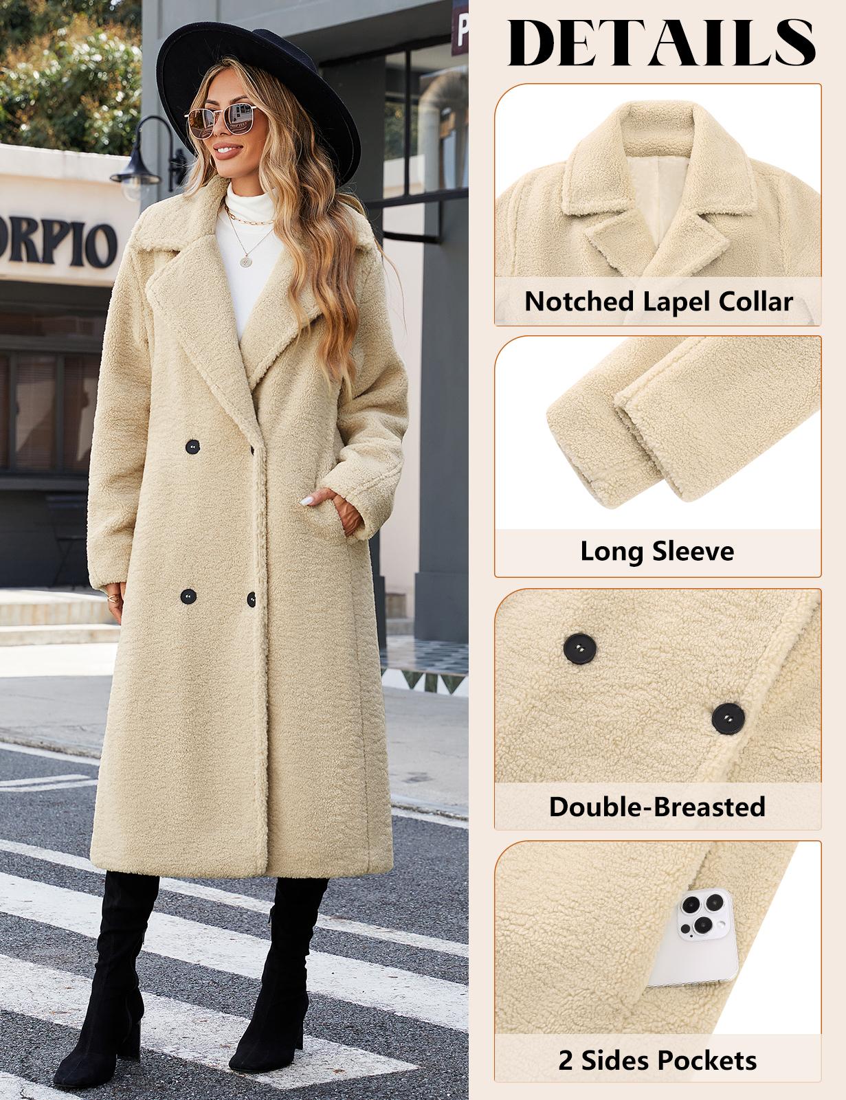 UMIPUBO Winter Women's Fleece Winter Coat Fuzzy Lapel Open Front Long Cardigan Jackets Fluffy Faux Fur Warm Fashions Outwear UMIPUBO Winter Women's Fleece Winter Coat Fuzzy Lapel Open Front Long Cardigan Jackets Fluffy Faux Fur Warm Fashions Outwear