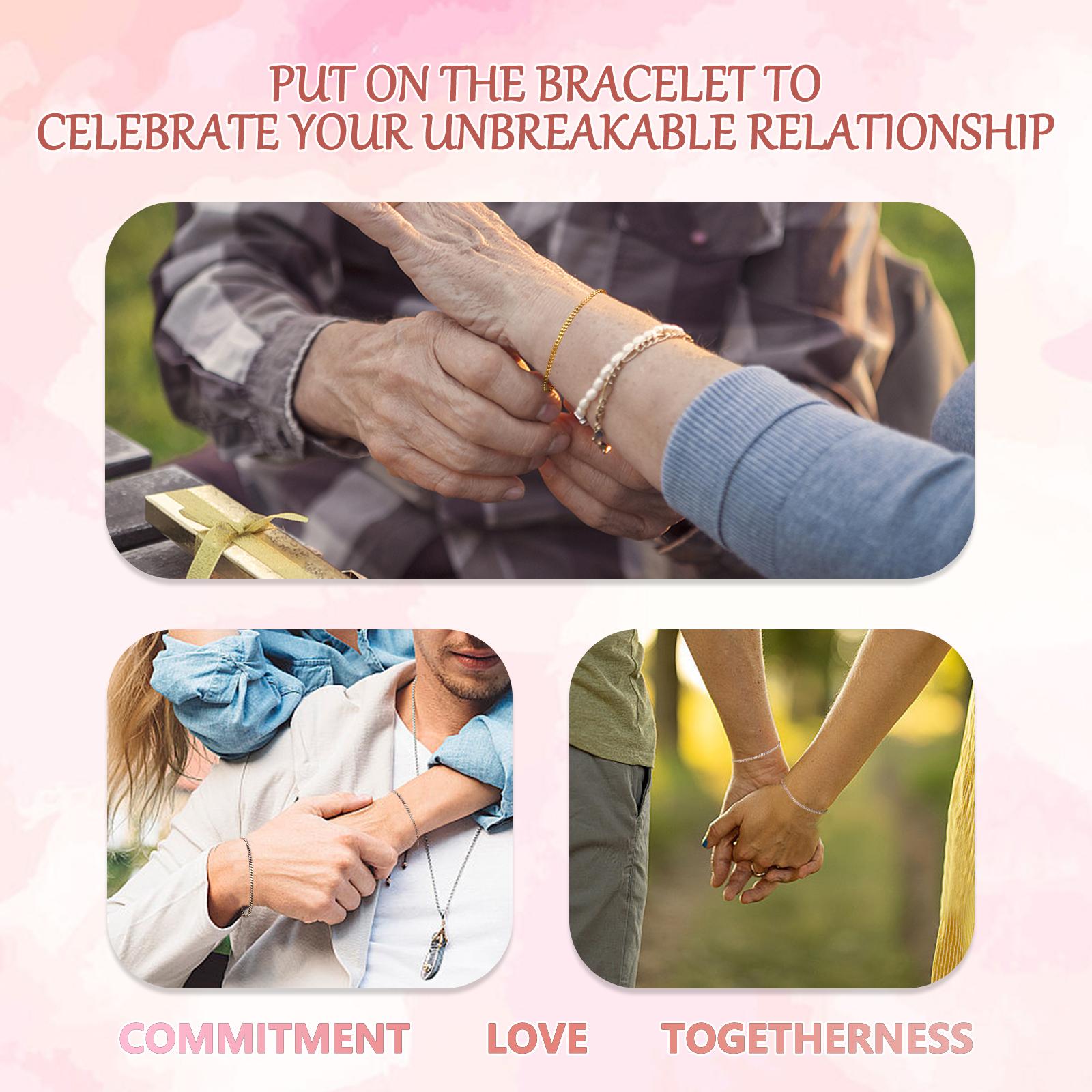 【Official Product】permanent bracelet kitUnisex  Permanent Couples Bracelets with Special Clasp - Perfect Date Night Gift for Anniversary and Birthday Fashion