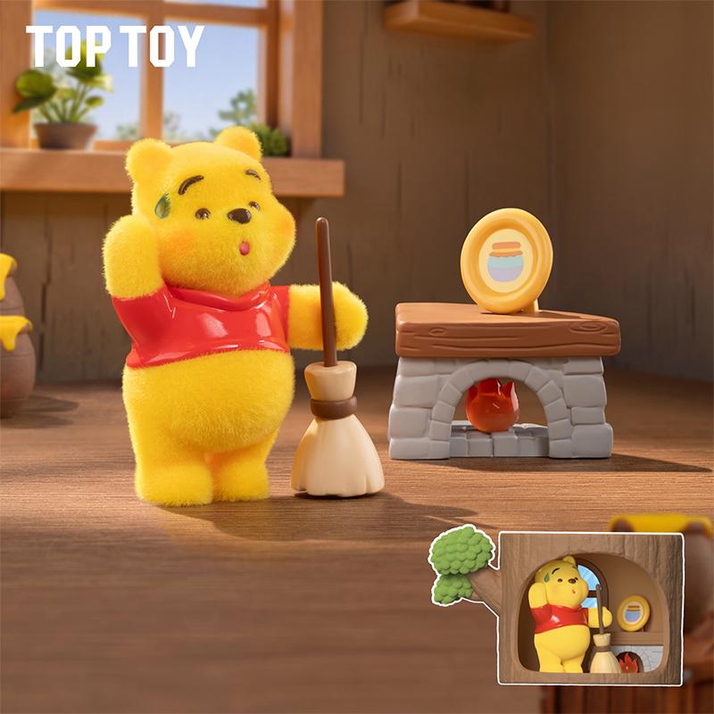 [Valentine's Day Gift]TOPTOY Winnie the Pooh Forest Treehouse Series – Cute Collectible Figure Blind Box, Perfect Christmas Gift for Fans & Kids, Adorable Desk/Shelf Decor with 100 Acre Wood Vibes