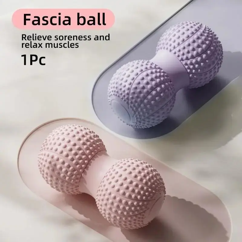 Peanut Massage Ball, Double Lacrosse Massage Roller Ball for Deep Tissue Muscle Massage, Physical Therapy, Myofascial Release, Muscle Knots, and Yoga Therapy, Body Care, Massagers, Fascia Release Tools