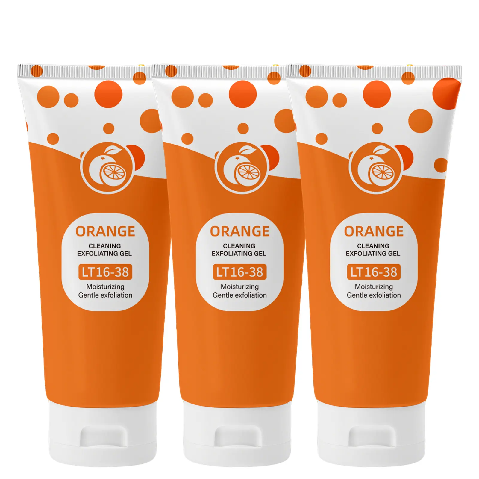 Orange Scented Exfoliator Clear Gel LF16-35 - Gentle Exfoliation for Face & Body, Deep Cleansing, Nourishing & Moisturizing, Suitable for All Skin Types