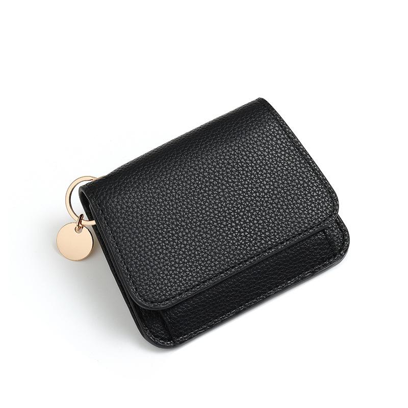 Lotosug Small Wallet for Women, RFID Blocking Credit Card Wallet, Slim Tri-Fold Wallet with Zipper Pocket and Keychain
