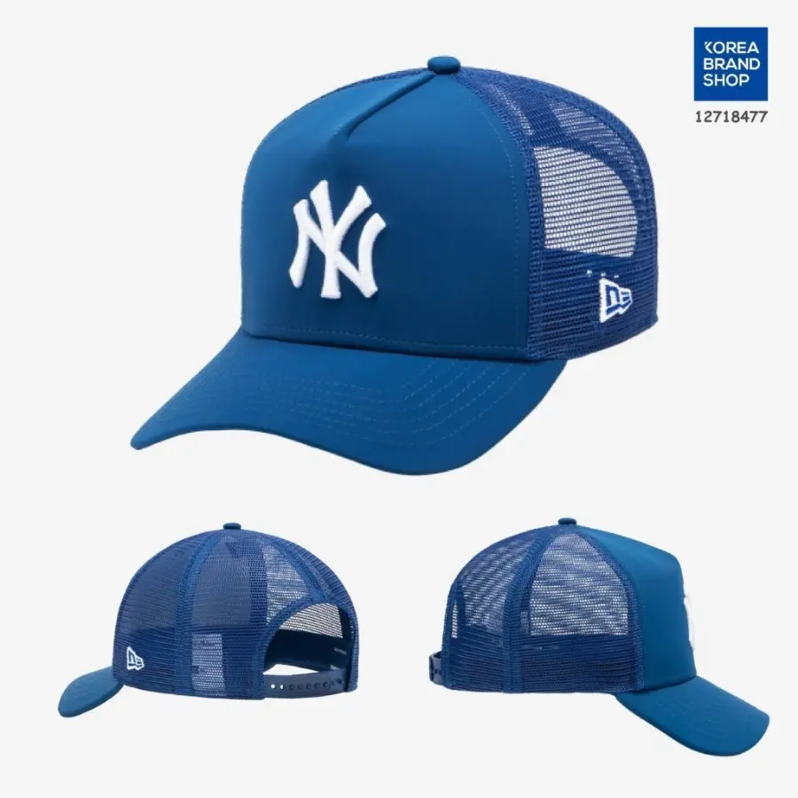 New Era NY Yankees Mesh Trucker Cap - Adjustable Snapback Baseball Hat - Black - Cap for Men, Gift of him