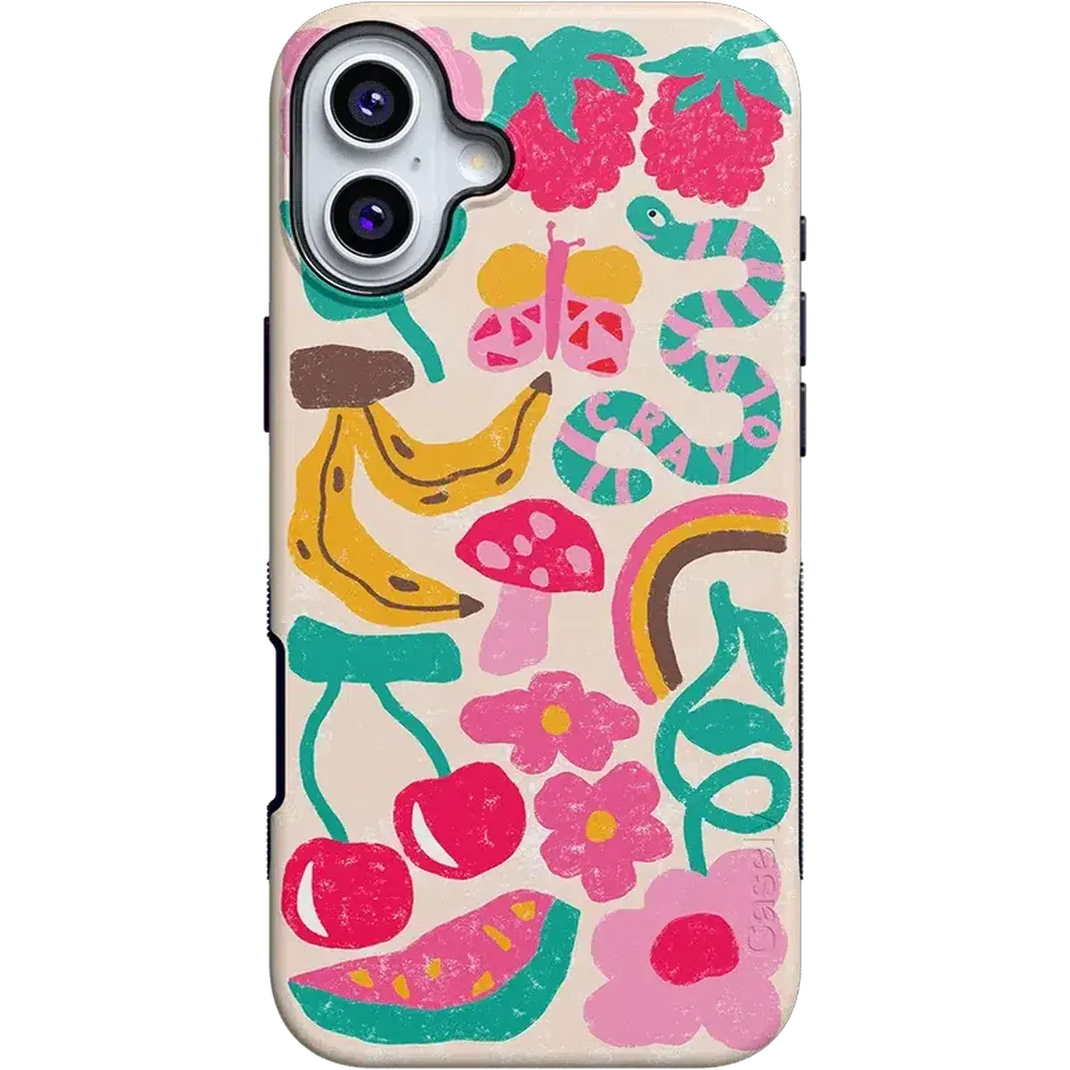 Casely iPhone 16 Plus Case | Doodle Bug | Crayola Crayon | Bold Protective Design | Compatible with MagSafe