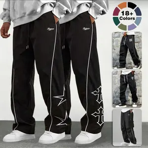 Men's Spring and Autumn Summer New Fashionable workwear, casual loose pants, long pants, trendy brand pants, men's style