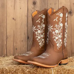 Coqueta - Women’s Square-toe Boots Black