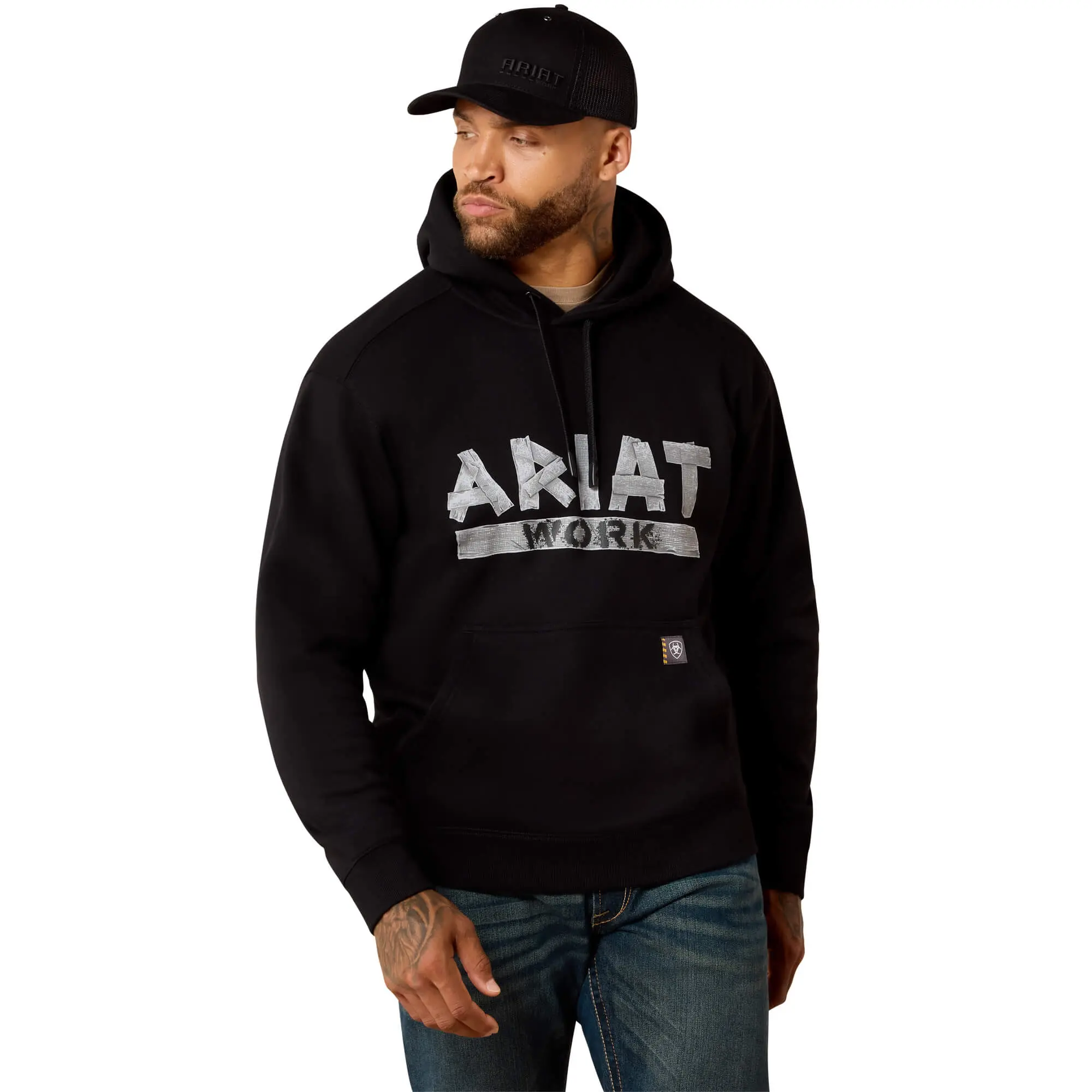 Men's Rebar Lightweight Duct Logo Hoodie Men's Rebar Lightweight Duct Logo Hoodie