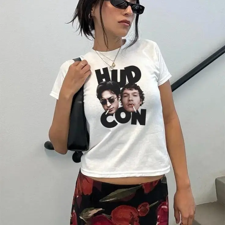 Y2K hudson connor baby tee, Heated Rivalry TV baby Tee, Connor Storrie and Hudson Williams crop top, Heated Rivalry Hockey Decor MM Romance Reader Gift