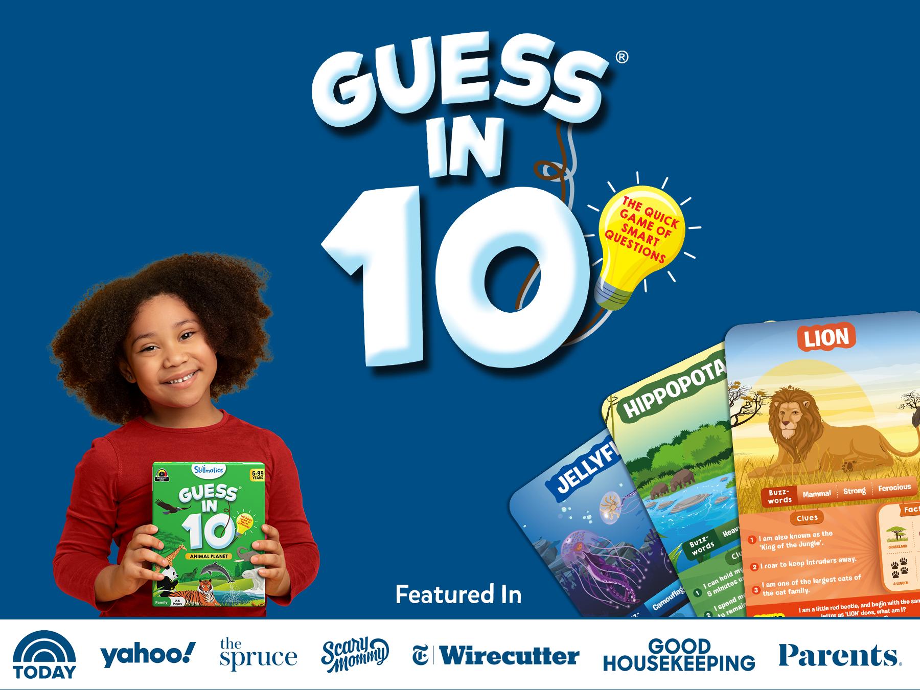 Skillmatics Guess in 10 - Card Game for Boys, Girls, Kids, and Families Who Love Toys, Board Games, Gifts for Ages 6 to 9
