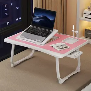 Portable Laptop Bed Tray - Multifunctional Tray Stand, Bed Table Desk Computer Desk, - Perfect for Eating in Bed, on Sofa, on Floor, Durable and Foldable, for Reading and Writing
