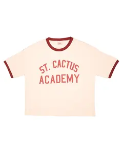 AZVA Studios St. Cactus Ringer Tee Bone